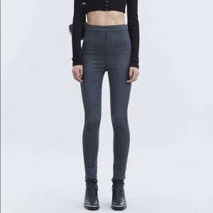 Denim X Alexander Wang Dip Zip Skinny Jeans